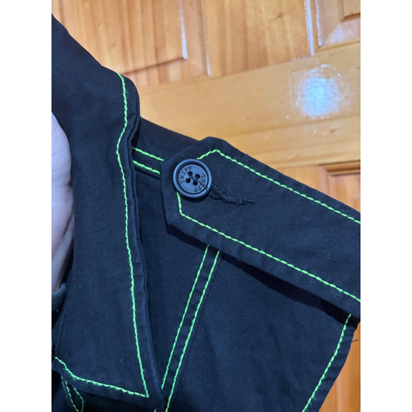 Tripp NYC Black Utility Buckle Vest Reflective Straps Cyber Punk Goth Streetwear - Picture 6 of 9